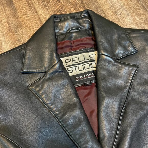 Wilsons Leather XS Black Fitted Womens Jacket - Picture 4 of 5